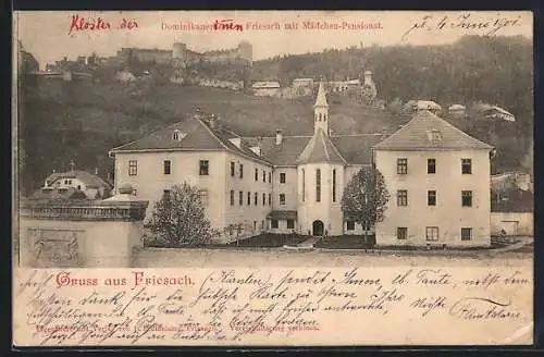 AK Friesach, Dominikanerkloster mit Mädchen-Pensionat