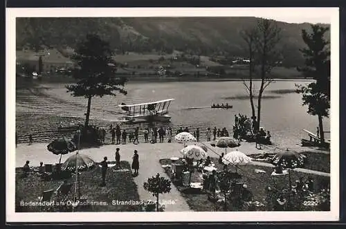 AK Bodensdorf am Ossiachersee, Strandbad zur Linde