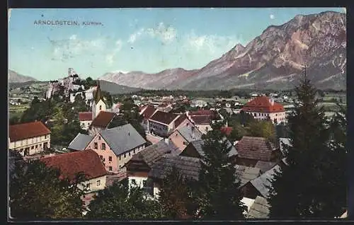 AK Arnoldstein /Kärnten, Teilansicht mit Kirche