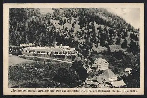 AK Micheldorf /Kärnten, Hirt, Sonnenheilanstalt Agathenhof Hans Kofler