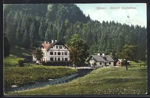 AK Ebensee am Traunsee, Kaiserl. Jagdschloss Offensee