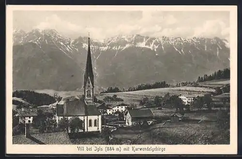 AK Innsbruck, Vill, Ortsansicht mit Kirche