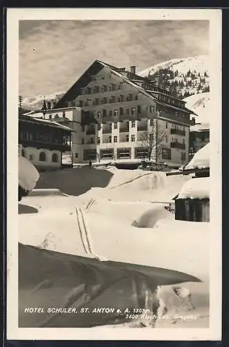 AK St. Anton, Hotel Schuler im Schnee