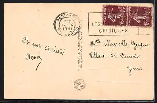 AK Paris, Exposition internationale 1937, Vue d`Ensemble, prise de la Tour Eiffel