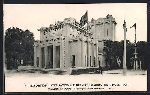 AK Paris, Exposition des Arts décoratifs 1925, Pavillon national de Belgique