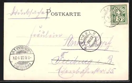 Künstler-AK Hotel Rigi-Kulm mit der Rigi-Bahn