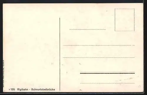 AK Rigi, Rigibahn auf der Schnurtobelbrücke