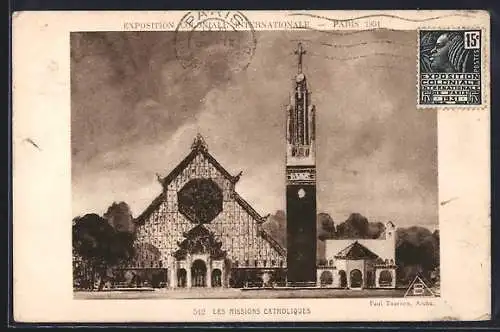 AK Paris, Exposition Coloniale Internationale 1931, Les Missions Catholiques, Ausstellung