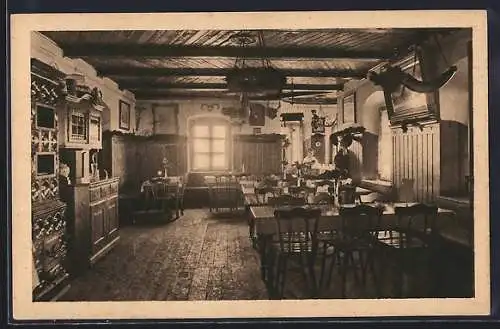 AK Rotwandhaus mit Speisezimmer