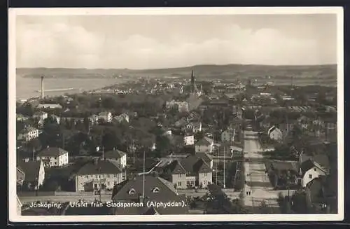 AK Jönköping, Utsikt fran Stadsparken