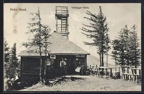 AK Waldegger Hütte auf der Hohen Wand