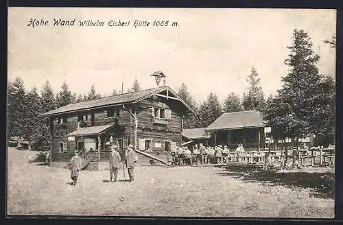 AK Wilhelm Eichert-Hütte, Leute an der Berghütte