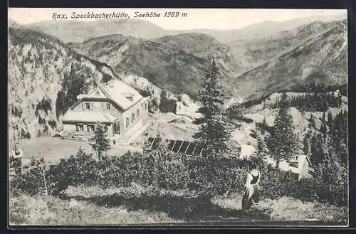 AK Speckbacherhütte aus der Vogelschau