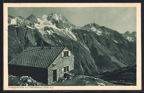 AK Windgällenhütte mit Oberalpstock