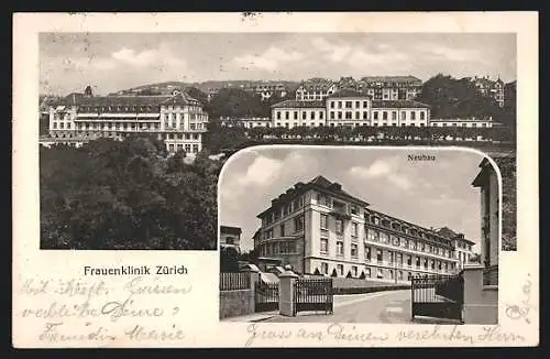 AK Zürich, Frauenklinik, Neubau