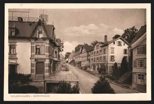 AK Walzenhausen, Blick in die Dorfstrasse