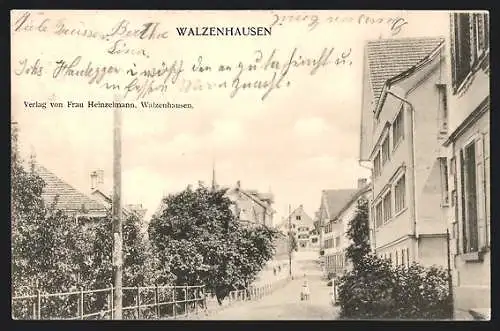 AK Walzenhausen, Strassenpartie im Ort