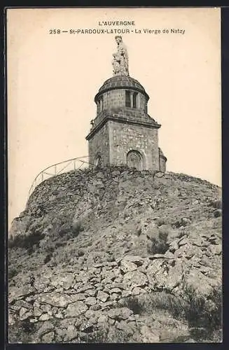 AK St-Pardoux-Latour, La Vierge de Natzy sur la colline rocheuse