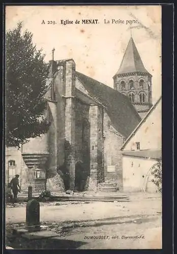 AK Menat, Église de Menat, La Petite porte