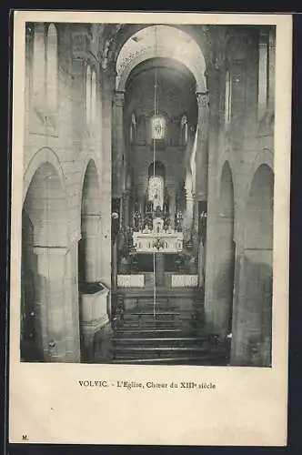 AK Volvic, L`Église, Chœur du XIIIe siècle