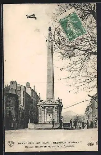 AK Clermont-Ferrand, Renaux passant au dessus de la Pyramide