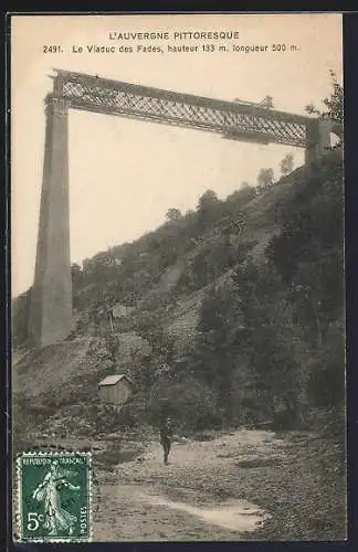 AK Les Ancizes-Comps, Viaduc des Fades, hauteur 133 m, longueur 500 m