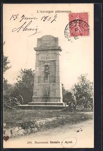 AK Ayat, Monument Desaix avec canons entourant la base