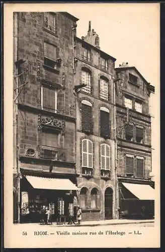 AK Riom, Vieille maison rue de l`Horloge