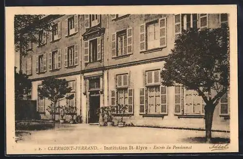 AK Clermont-Ferrand, Institution St-Alyre, Entrée du Pensionnat