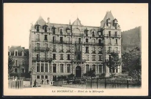 AK La Bourboule, Hôtel de la Métropole