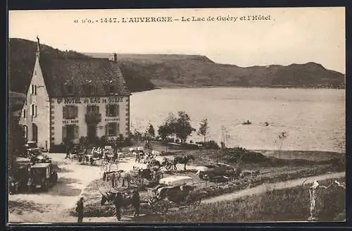 AK Lac de Guéry /Auvergne, Le Lac et l`Hôtel