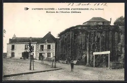 AK Latour-d`Auvergne, Ruines de l`Ancien Château