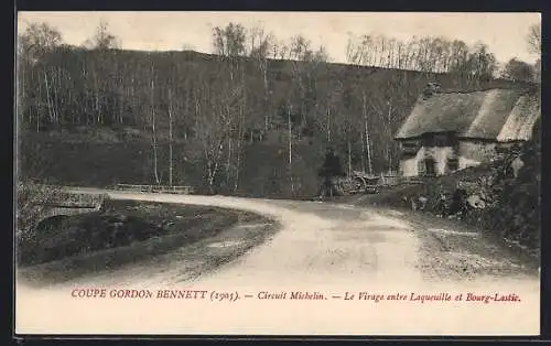 AK Laqueuille, Le Virage entre Laqueuille et Bourg-Lastic, Coupe Gordon Bennett (1905)