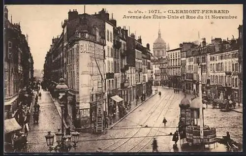 AK Clermont-Ferrand, Avenue des États-Unis et Rue du 11 Novembre