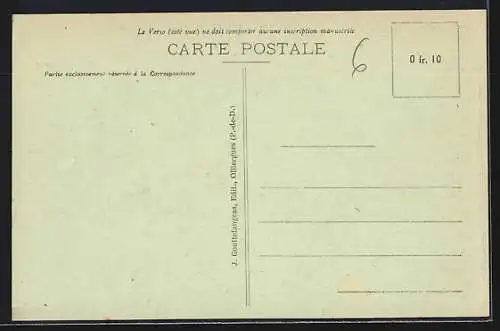 AK Châtel-Guyon, Place Brosson avec commerces et passants