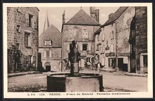 AK Besse, Place du Marché, Fontaine Renaissance