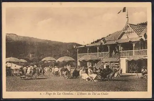 AK Lac Chambon, L`Heure du Thé au Chalet sur la plage