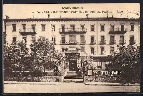 AK Saint-Nectaire, Hôtel de Paris