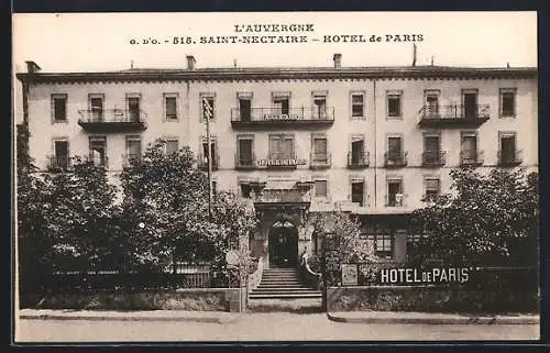 AK Saint-Nectaire, Hôtel de Paris en Auvergne