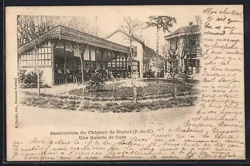 AK Durtol, Sanatorium du Château de Durtol, Une Galerie de Cure