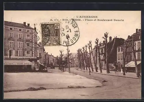 AK Riom, Place et Boulevard Desaix