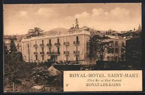 AK Royat-les-Bains, Royal-Hôtel Saint-Martin côté est et casino