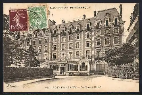 AK Royat-les-Bains, Le Grand Hôtel