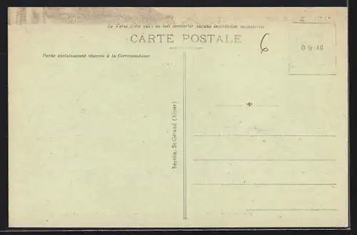 AK Le Mont-Dore, Angle des Routes de Clermont et de La Bourboule