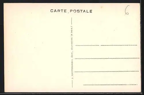 AK Le Mont-Dore, Rue Favart et Rue Marie-Thérèse avec le Café des Sources