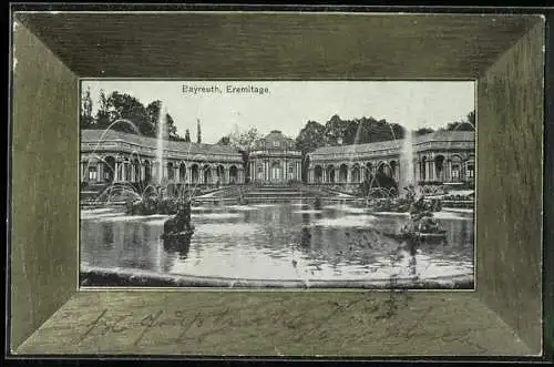 AK Bayreuth, Wasserkunst an der Eremitage