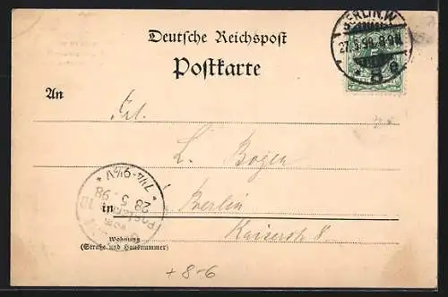 AK Berlin, Kaiserl. Königl. Hoflieferant, Werderscher Markt 5-6, Werderstrasse 9-12, Parterre, Innenansicht