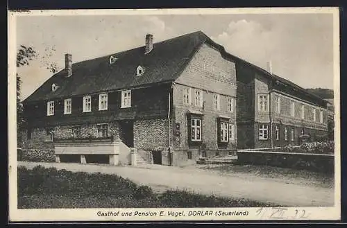 AK Dorlar /Sauerland, Gasthof und Pension E. Vogel