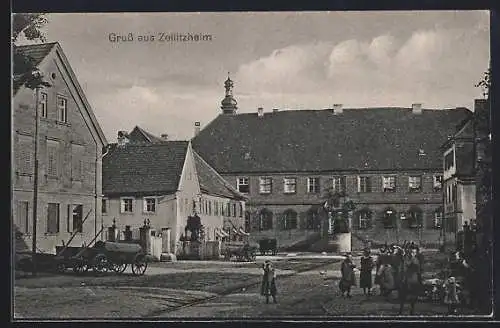 AK Zeilitzheim, Ortspartie mit Kindern