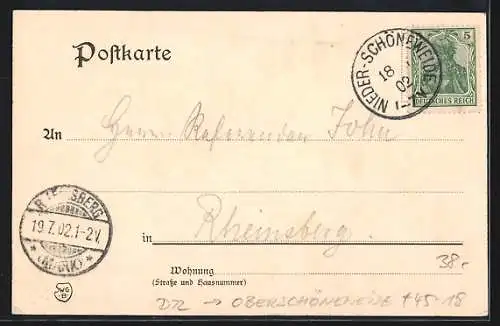 AK Berlin-Oberschöneweide, Wickinger Bootshaus in der Britzerstrasse